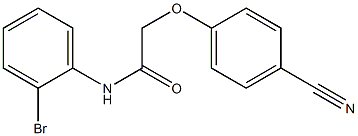 N-(2-bromophenyl)-2-(4-cyanophenoxy)acetamide,,结构式