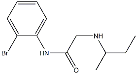 N-(2-bromophenyl)-2-(butan-2-ylamino)acetamide,,结构式