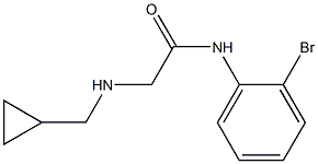 N-(2-bromophenyl)-2-[(cyclopropylmethyl)amino]acetamide Structure