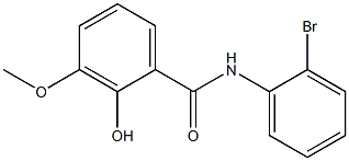 N-(2-bromophenyl)-2-hydroxy-3-methoxybenzamide,,结构式
