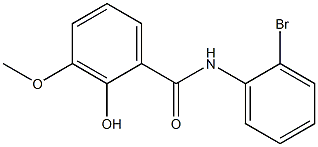 N-(2-bromophenyl)-2-hydroxy-3-methoxybenzamide 化学構造式