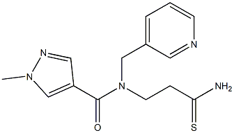  N-(2-carbamothioylethyl)-1-methyl-N-(pyridin-3-ylmethyl)-1H-pyrazole-4-carboxamide