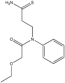 N-(2-carbamothioylethyl)-2-ethoxy-N-phenylacetamide 结构式