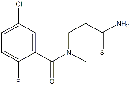 N-(2-carbamothioylethyl)-5-chloro-2-fluoro-N-methylbenzamide,,结构式