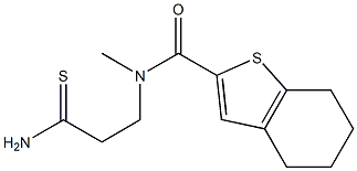  N-(2-carbamothioylethyl)-N-methyl-4,5,6,7-tetrahydro-1-benzothiophene-2-carboxamide