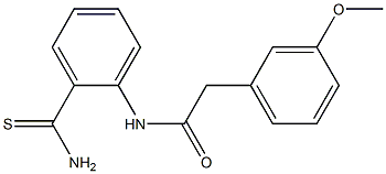 N-(2-carbamothioylphenyl)-2-(3-methoxyphenyl)acetamide Structure