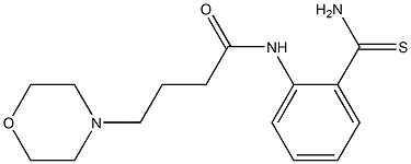N-(2-carbamothioylphenyl)-4-(morpholin-4-yl)butanamide Struktur