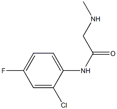 N-(2-chloro-4-fluorophenyl)-2-(methylamino)acetamide Struktur