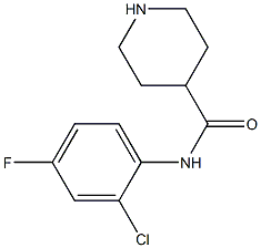 N-(2-chloro-4-fluorophenyl)piperidine-4-carboxamide|