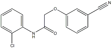 N-(2-chlorophenyl)-2-(3-cyanophenoxy)acetamide,,结构式