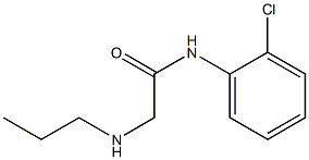 N-(2-chlorophenyl)-2-(propylamino)acetamide Struktur