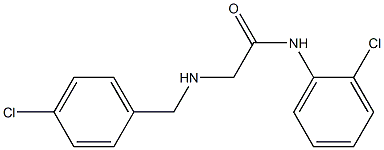 N-(2-chlorophenyl)-2-{[(4-chlorophenyl)methyl]amino}acetamide Structure