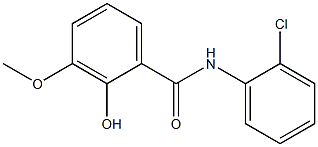 N-(2-chlorophenyl)-2-hydroxy-3-methoxybenzamide Struktur