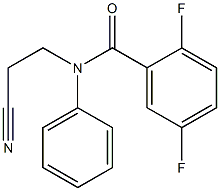 N-(2-cyanoethyl)-2,5-difluoro-N-phenylbenzamide Struktur