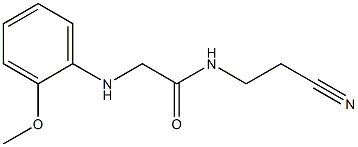 N-(2-cyanoethyl)-2-[(2-methoxyphenyl)amino]acetamide Struktur