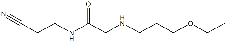 N-(2-cyanoethyl)-2-[(3-ethoxypropyl)amino]acetamide