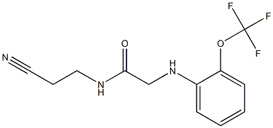 N-(2-cyanoethyl)-2-{[2-(trifluoromethoxy)phenyl]amino}acetamide Structure