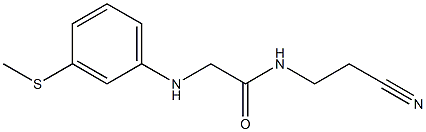  N-(2-cyanoethyl)-2-{[3-(methylsulfanyl)phenyl]amino}acetamide