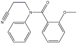 N-(2-cyanoethyl)-2-methoxy-N-phenylbenzamide,,结构式