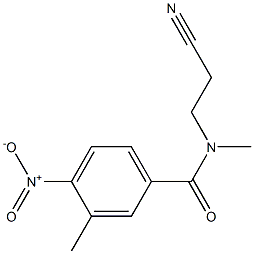 N-(2-cyanoethyl)-N,3-dimethyl-4-nitrobenzamide Structure