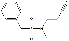 N-(2-cyanoethyl)-N-methylphenylmethanesulfonamide Structure