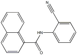 N-(2-cyanophenyl)-1-naphthamide 结构式