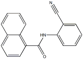 N-(2-cyanophenyl)-1-naphthamide Struktur