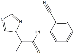 N-(2-cyanophenyl)-2-(1H-1,2,4-triazol-1-yl)propanamide Structure