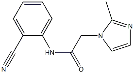 N-(2-cyanophenyl)-2-(2-methyl-1H-imidazol-1-yl)acetamide Structure