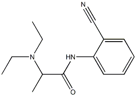 N-(2-cyanophenyl)-2-(diethylamino)propanamide Struktur