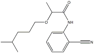 N-(2-cyanophenyl)-2-[(4-methylpentyl)oxy]propanamide Structure