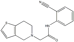 N-(2-cyanophenyl)-2-{4H,5H,6H,7H-thieno[3,2-c]pyridin-5-yl}acetamide Structure