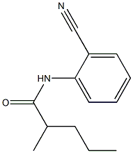 N-(2-cyanophenyl)-2-methylpentanamide 结构式