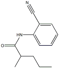 N-(2-cyanophenyl)-2-methylpentanamide,,结构式