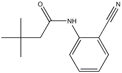 N-(2-cyanophenyl)-3,3-dimethylbutanamide Struktur