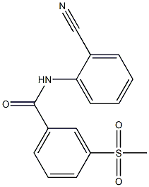 N-(2-cyanophenyl)-3-methanesulfonylbenzamide Struktur