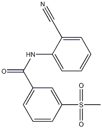 N-(2-cyanophenyl)-3-methanesulfonylbenzamide Structure