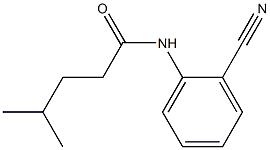 N-(2-cyanophenyl)-4-methylpentanamide Structure