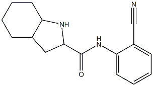 N-(2-cyanophenyl)octahydro-1H-indole-2-carboxamide Struktur