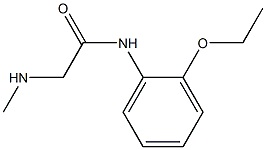 N-(2-ethoxyphenyl)-2-(methylamino)acetamide 化学構造式