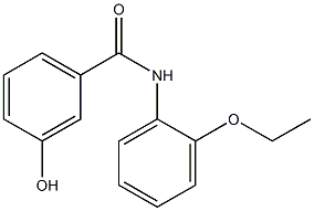 N-(2-ethoxyphenyl)-3-hydroxybenzamide 结构式