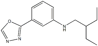 N-(2-ethylbutyl)-3-(1,3,4-oxadiazol-2-yl)aniline Structure