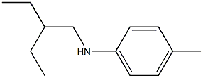 N-(2-ethylbutyl)-4-methylaniline 化学構造式