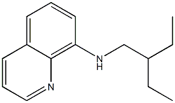 N-(2-ethylbutyl)quinolin-8-amine 化学構造式