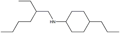 N-(2-ethylhexyl)-4-propylcyclohexan-1-amine Structure