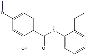 N-(2-ethylphenyl)-2-hydroxy-4-methoxybenzamide Struktur