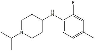 N-(2-fluoro-4-methylphenyl)-1-(propan-2-yl)piperidin-4-amine 结构式