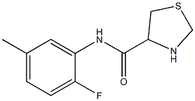 N-(2-fluoro-5-methylphenyl)-1,3-thiazolidine-4-carboxamide Structure