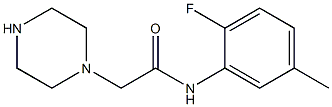 N-(2-fluoro-5-methylphenyl)-2-(piperazin-1-yl)acetamide