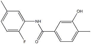 N-(2-fluoro-5-methylphenyl)-3-hydroxy-4-methylbenzamide,,结构式